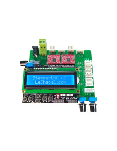 StepperUNO V2 - Arduino Stepper motor control - LCD keypad shield